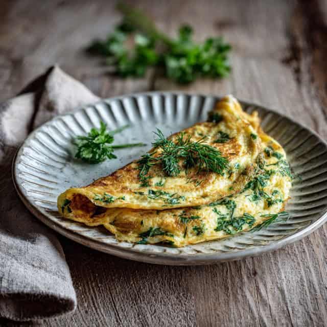 fresh herb omelet medium